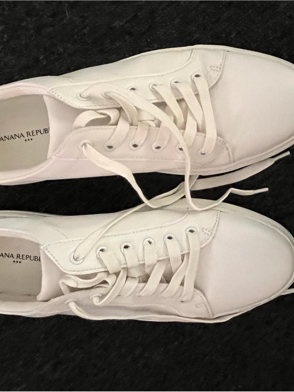 Banana Republic White Low-Top Canvas Men's Sneakers